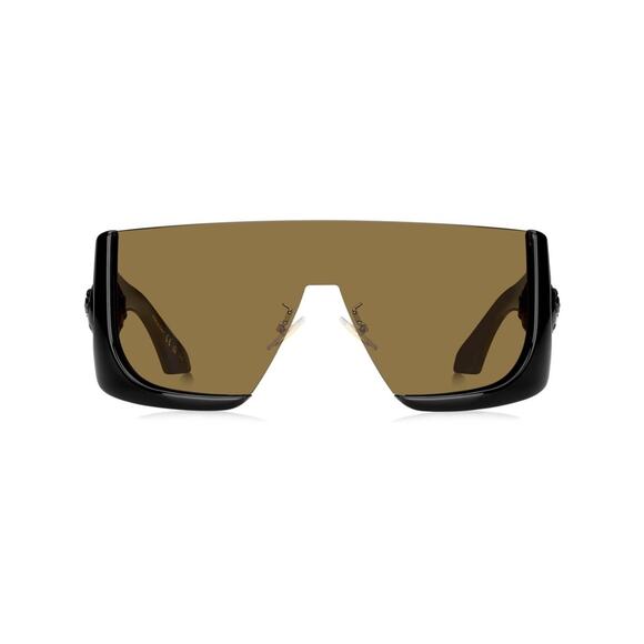 New Etro ETROMACARON 080770 Oversized Black Shield Sunglasses Authentic main image 4